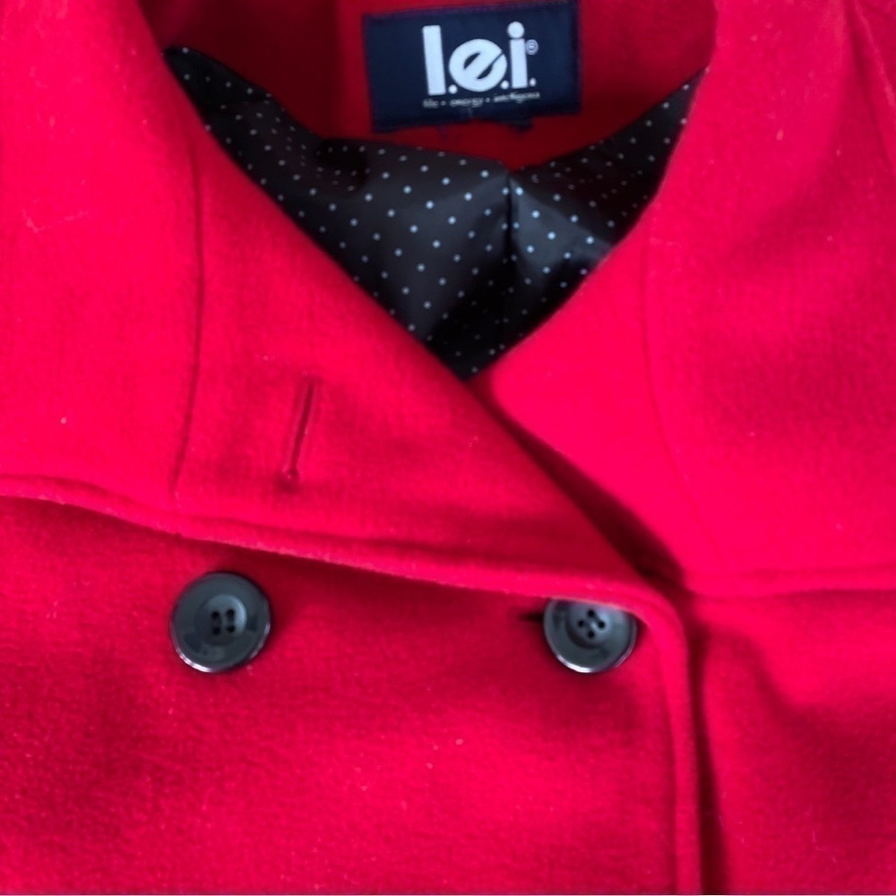 L.E.I. Winter jacket, size S/M ( no size tags-see measurements), true red color - Picture 8 of 8